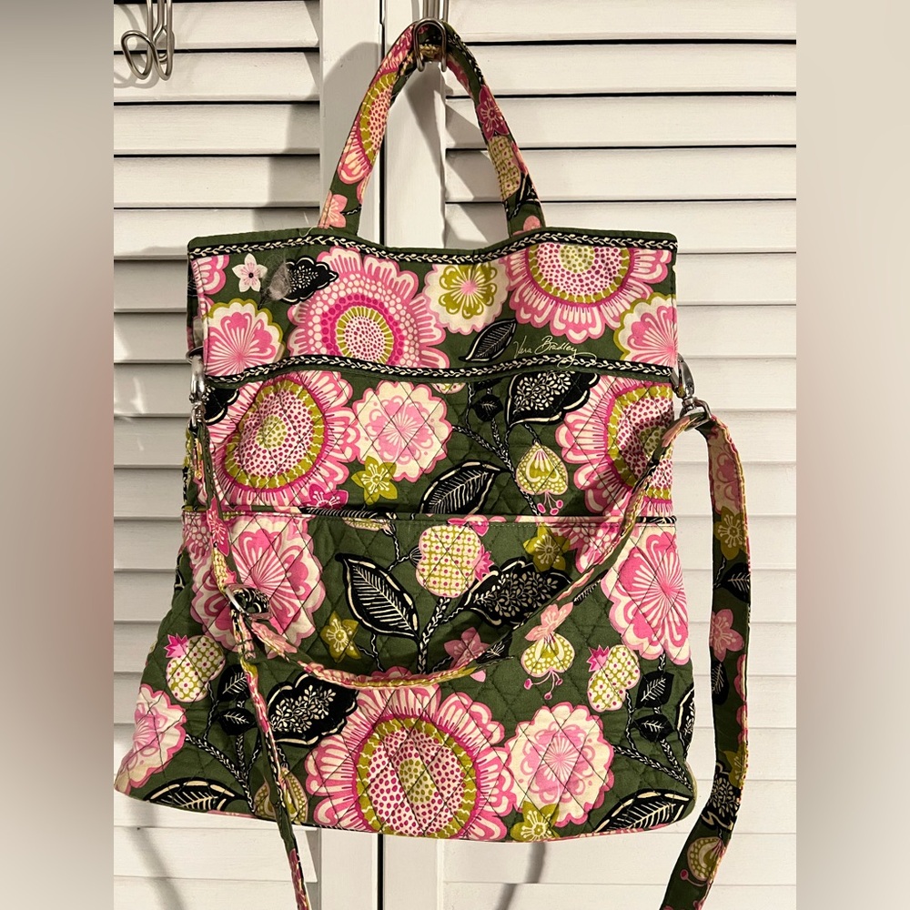 Vera Bradley tote bag in the retired "Olivia Pink" pattern